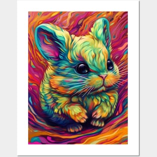 Cute little beautiful chinchilla. Posters and Art